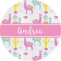 Llamas Multipurpose Round Labels - 2" (Personalized)