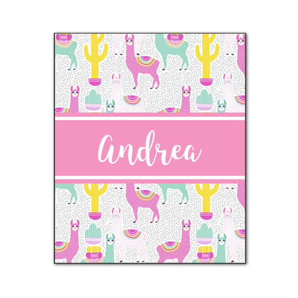 Custom Llamas Wood Print - 20x24 (Personalized)