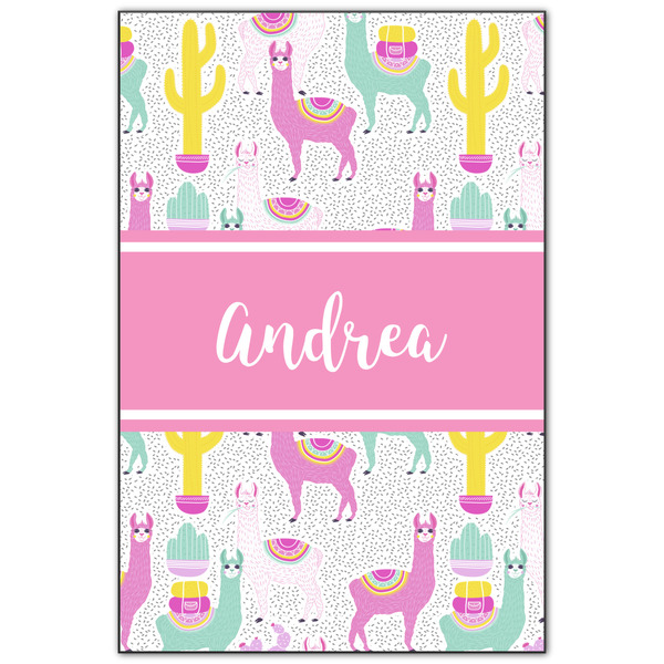 Custom Llamas Wood Print - 20x30 (Personalized)