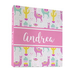 Llamas 3 Ring Binder - Full Wrap - 1" (Personalized)