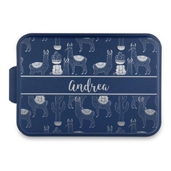 Llamas Aluminum Baking Pan with Navy Lid (Personalized)