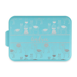 Llamas Aluminum Baking Pan with Teal Lid (Personalized)