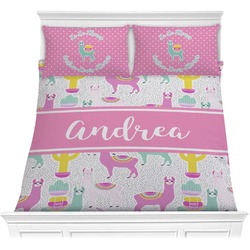 Llamas Comforter Set - Full / Queen (Personalized)