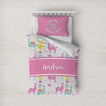 Llamas Duvet Cover Set - Twin (Personalized)