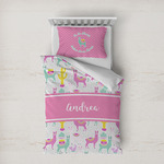 Llamas Duvet Cover Set - Twin XL (Personalized)