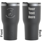 Llamas RTIC Tumbler - Black - Engraved Front & Back (Personalized)