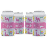 Llamas Can Cooler (12 oz) - Set of 4 w/ Name or Text