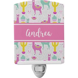 Llamas Ceramic Night Light (Personalized)