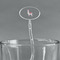 Llamas Clear Plastic 7" Stir Stick - Oval - Main