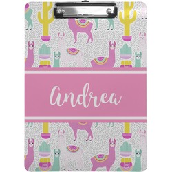Llamas Clipboard (Letter Size) (Personalized)