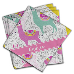 Llamas Cloth Napkins (Set of 4) (Personalized)