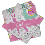 Llamas Cloth Cocktail Napkins - Set of 4 w/ Name or Text