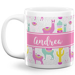 Llamas 20 Oz Coffee Mug - White (Personalized)