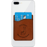 Llamas Leatherette Phone Wallet (Personalized)