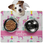 Llamas Dog Food Mat - Medium w/ Name or Text