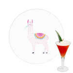 Llamas Printed Drink Topper -  2.5"