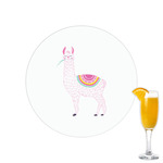 Llamas Printed Drink Topper - 2.15"