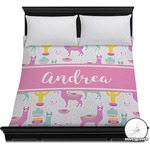 Llamas Duvet Cover - Full / Queen (Personalized)