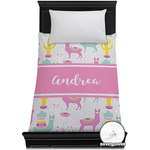 Llamas Duvet Cover - Twin XL (Personalized)