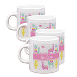 Llamas Single Shot Espresso Cups - Set of 4 (Personalized)