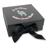 Llamas Gift Box with Magnetic Lid - Black