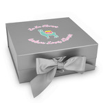 Llamas Gift Box with Magnetic Lid - Silver