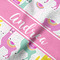 Llamas Hooded Baby Towel- Detail Close Up