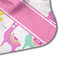 Llamas Hooded Baby Towel- Detail Corner