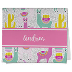 Llamas Kitchen Towel - Poly Cotton w/ Name or Text