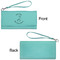 Llamas Ladies Wallets - Faux Leather - Teal - Front & Back View