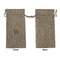 Llamas Large Burlap Gift Bags - Front Approval