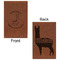 Llamas Leatherette Sketchbooks - Small - Double Sided - Front & Back View