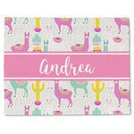 Llamas Single-Sided Linen Placemat - Single w/ Name or Text