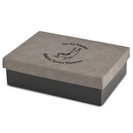 Llamas Medium Gift Box w/ Engraved Leather Lid (Personalized)