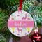 Llamas Metal Ball Ornament - Lifestyle