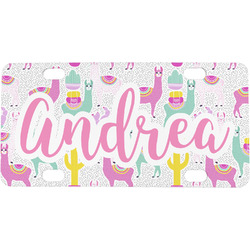Llamas Mini / Bicycle License Plate (4 Holes) (Personalized)