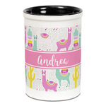 Llamas Ceramic Pencil Holders - Black