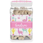 Llamas Dog Treat Jar (Personalized)