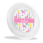 Llamas Plastic Party Dinner Plates - 10" (Personalized)