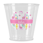 Llamas Plastic Shot Glass (Personalized)