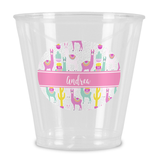 Custom Llamas Plastic Shot Glass (Personalized)