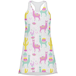 Llamas Racerback Dress - 2X Large