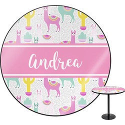 Llamas Round Table - 24" (Personalized)