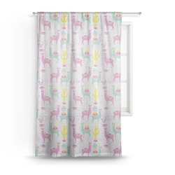 Llamas Sheer Curtain - 50"x84"