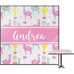 Llamas Square Table Top - 30" (Personalized)