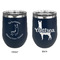 Llamas Stainless Wine Tumblers - Navy - Double Sided - Approval