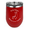 Llamas Stainless Wine Tumblers - Red - Double Sided - Front