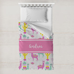 Llamas Toddler Duvet Cover w/ Name or Text