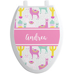 Llamas Toilet Seat Decal - Elongated (Personalized)