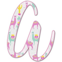 Llamas Letter Decal - Large (Personalized)